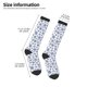 thumbnail image 2 of Fotbe Dark Blue Snowflakes Calcetas Divertidas Estampadas para Hombre y Mujer, Calcetas de Algodón hasta la Rodilla para Caminar, Correr, Enfermería y Embarazo, 2 of 6