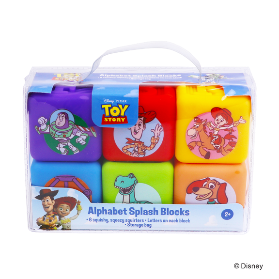 Disney Toy Story Squirt & Stack Cube Bath Squirters for Kids, 6-Piece