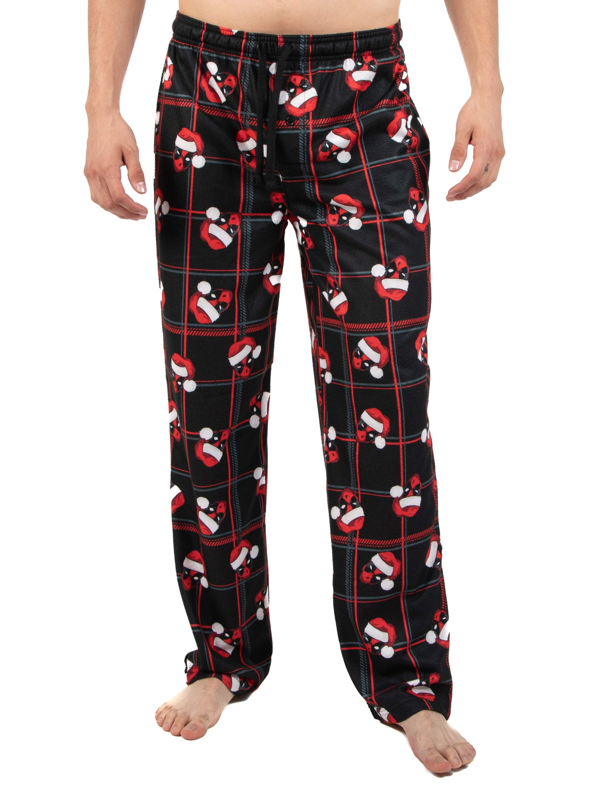 Pijamas Hombre Diseno Deadpool Marvel Pijama Hombre Conjunto 2 Piezas Camiseta y Pantalon Largo Merchandising Oficial Regalos Hombre y Adolescente 