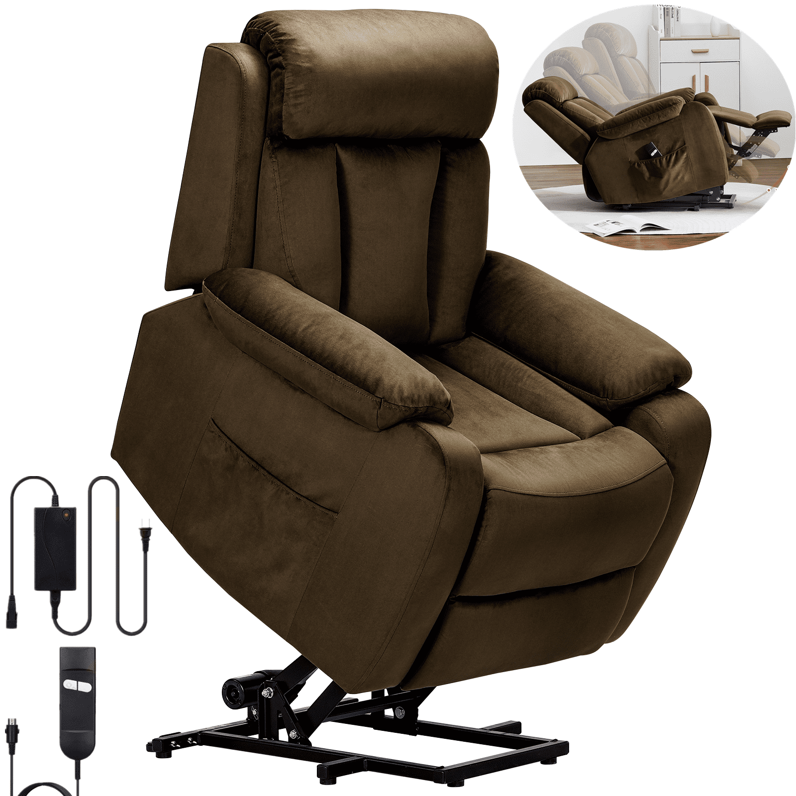Lohoms Power Lift Recliner Chair, Electric Recliners for Elderly