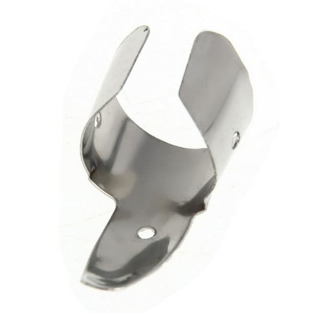 Flmtop 4Pcs Finger Picks Open End Convinent Stainless Steel