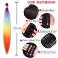 thumbnail image 5 of Volepet 8 lazos para el pelo de unicornio, lazos de cinta de grogrén con purpurina de 3 pulgadas con pinzas de cocodrilo para niños pequeños, 5 of 5