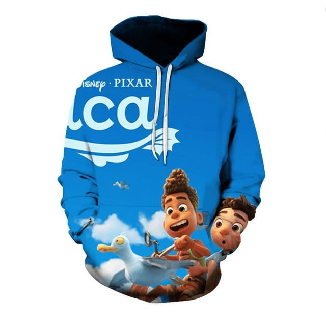 Chandails en Molleton à Capuche pour Hommes avec Impression Numérique, Adulte, Luca, Dessin Animé, Hip Hop, chandail-Over pour Femmes
