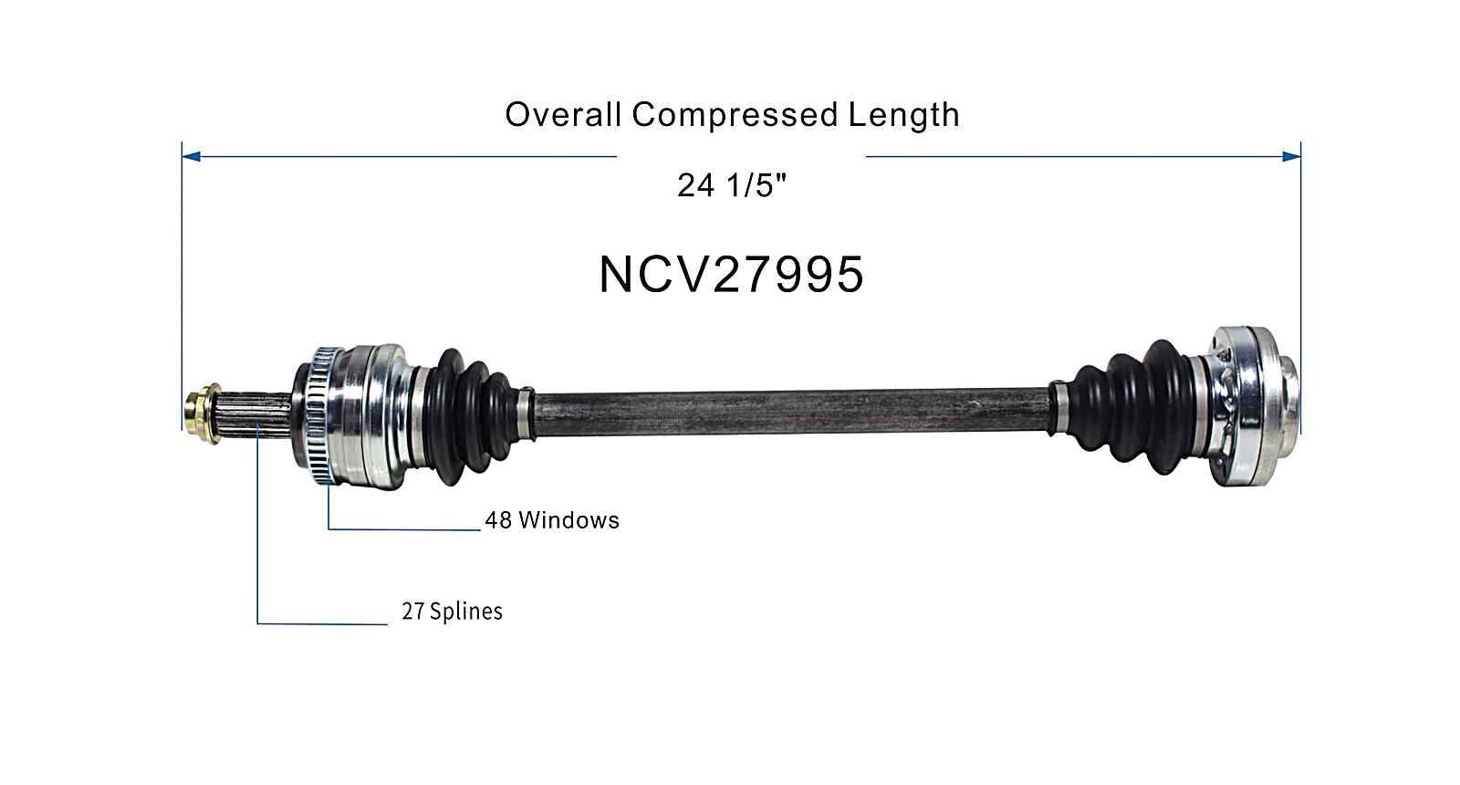GSP NCV27995 GSP New CV Axle Fits select: 1992-1998 BMW 318