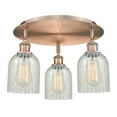 thumbnail image 2 of Innovations Lighting - Caledonia - 3 Light Flush Mount In Industrial Style-9.5, 2 of 5