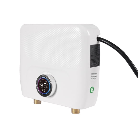 Miumaeov Electric Water Heater Instant Hot Tankless Water Heater On Demand Water Heater