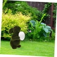 thumbnail image 4 of CoreLiving Easter Bunny Topiary Moss Green Flocking Sculpture, Faux Grass Greenery Bunny Figure for Indoor Outdoor Spring Decor, Garden Courtyard Family Gathering Celebration Decoration, 4 of 5