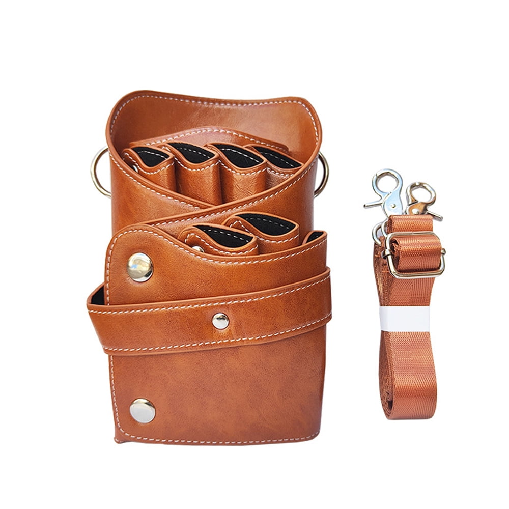 Scissor Pouch, Real Leather Salon Barber Hairdressing Scissor Holster