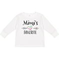 thumbnail image 3 of Inktastic Mimi's Favorite- Heart Grandchild Boys or Girls Long Sleeve Toddler T-Shirt, 3 of 5