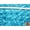 Aqua, variant on Acrylic Satin CORAL Rosette Fabric / 58" Wide / Sold by the yard