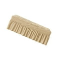 thumbnail image 1 of VONKY Long Bench Cover Bench Seat Furniture Protector for Living Room Hotel Decor Dark Beige, 1 of 8