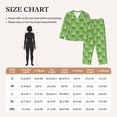 thumbnail image 4 of Bingfone Womens Pajama Sets Cartoon Frog And Lotus Leaf Print,Long Sleeve Loungewear Pajamas Set-X-Large, 4 of 8