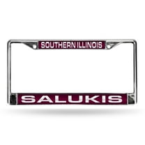 Southern Illinois NCAA Salukis Chrome Metal License Plate Frame Holder