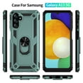 thumbnail image 2 of Designed for Samsung Galaxy A13 5G Case, Military Grade Protective Phone Case Cover with Enhanced Metal Ring Kickstand [Support Magnet Car Mount] Compatible with Samsung Galaxy A13 5G, Darkgreen, 2 of 8
