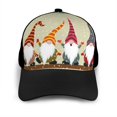 thumbnail image 3 of Yiaed Christmas Card With Gnomes Print Baseball Cap Dad Hat Polo Style Plain Blank Adjustable Size, 3 of 5