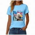 thumbnail image 6 of mgoYE T-Shirt for Women Casual 250th Anniversary USA Shirt, 250 Anniversary USA T-Shirt, Independence Day O-Neck Tshirt for Women Men(Sky Blue,XL), 6 of 8