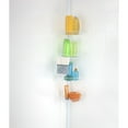 thumbnail image 3 of Bath Bliss 4 Tier Wire Corner Shower Caddy in White, 3 of 3