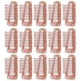 thumbnail image 4 of 30 Pcs Pin Curl Clips Hair Wigs Wig Clip 3.50X2.00X0.50CM Brown, 4 of 8