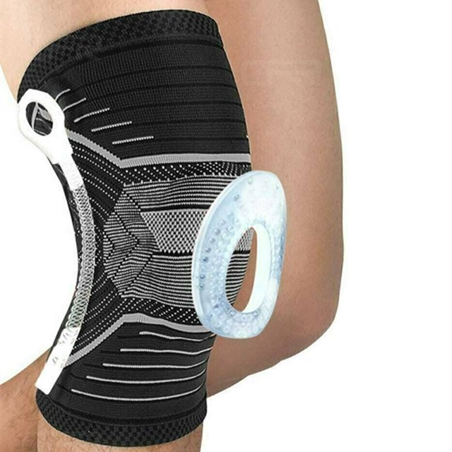 CAROOTU Knee Brace Support with Silicone Strips Breathable Decompression Kneepad Practical Sports Protection