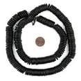 thumbnail image 2 of The Bead Chest 14mm Black Bone Button Beads: Nepal Flat Round Disk Heishi Beads for DIY Necklace Jewelry Making, 2 of 4