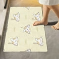 thumbnail image 2 of Cute Rabbit Bathroom Rug Rectangular Bath Mat Non Slip Bath Rugs Absorbent Shaggy Bathmats for Sink Shower 16" x 24", 2 of 7