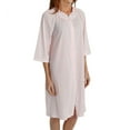 thumbnail image 1 of Women's Shadowline 77280 Petals Embroidered Yoke Coat (Pink 2X), 1 of 4