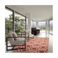 thumbnail image 2 of Jill Rosenwald Rugs Fallon Hand-Woven Orange/White Area Rug, 2 of 3