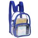 thumbnail image 1 of Mochila transparente mini para estadios USPECLARE azul, 1 of 3