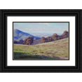 thumbnail image 1 of Gercken, Graham 24x17 Black Ornate Wood Framed with Double Matting Museum Art Print Titled - Sheep Country Australia, 1 of 4