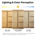thumbnail image 3 of ANGELES HOME 72 Inch Oak Soild Wood Bathroom Vanity with Double Undermount Sinks, 3 Dovetail-constructed Drawers and 4 Soft-close Doors, 3 of 10