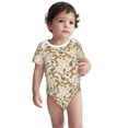 thumbnail image 3 of Daiia Cartoon Poodle Dog Printed Unisex-Baby Short Sleeve Onesies Bodysuits Baby Climbing Clothes Soft and Comfortable Romper with Expandable Shoulder Design-9M, 3 of 8
