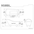 thumbnail image 3 of Aqua Eden BATUBSSW Savons Superfins 8" Slipper Clawfoot Tub Decorative Soap Dish, 3 of 3