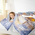 thumbnail image 4 of jejeloiu Cute Xmas Snowmen Full Size Comforter Sets,Merry Christmas Bedding Comforter Set,Happy New Year Bedding Sets For Girls Boys,Reathable Home Decor Reversible,3 Pieces, 4 of 8