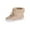 Khaki, variant on Ankle Booties for Women Black Hiking Furry Lace up Faux Leather Flat Heel Winter Shoes Womans Shoes 40