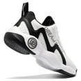 thumbnail image 2 of Dream Pairs Kids Boys Girls Basketball Shoes Low-top Sports Shoes Kids Fashion Sneakers SDBS221K WHITE/BLACK Size 4, 2 of 6