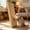Beige, variant on Thickened Corrugated Scratcher for Cat Toys for Indoor Cats, Dual-Use Kitten Toys as Bed, Sturdy Interactive Cat Toy for Claw Care