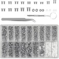 thumbnail image 1 of 1000pcs Lunettes Kit de Réparation, Vis de Lunettes de Soleil, Sortes de Petites Vis, Lunettes Outil de Réparation Optique avec Tournevis et Pinces à Épiler pour Montre et Électr, 1 of 5