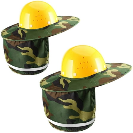 

Hard Hat Accessories 2 Pieces Helmet Sun Shade Hard Hat Sun Neck Camouflage