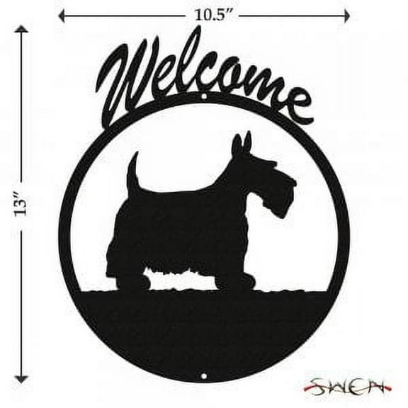 SCOTTISH TERRIER Welcome Sign