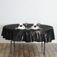 thumbnail image 1 of Efavormart 90" BLACK Wholesale Linens SATIN Round Tablecloth for Kitchen Dining Catering Wedding Birthday Party Events, 1 of 4