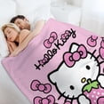 thumbnail image 6 of Hello Kitty Blanket for Women Girls Flannel Blanket Cute Throw Blanket Fluffy Blanket Cat Theme Soft Blanket for Travel Bed Sofa Couch Birthday Gifts for Kids Adult,Pink 80X60, 6 of 9