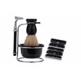 thumbnail image 1 of Kit Para Rasurar Hombre Jabon Para Afeitar Acero Inoxidable Xtellar negro, 1 of 4