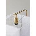 thumbnail image 4 of Adesso Flora Floor Lamp, Black & Antique Brass, Off-White Textured Fabric Shade, 4 of 5