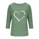 thumbnail image 3 of HongQid 3/4 Length Sleeve Womens Dressy Casual Tops Round Neck Tunic Shirts Summer Spring Fall Clothes, 3 of 5