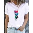 thumbnail image 3 of Camiseta estampada para mujer, ropa de manga corta, estilo de dibujos animados de animales, ropa bonita, Camiseta básica de moda, 3 of 5