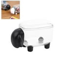 thumbnail image 3 of Mini caja de almacenamiento de hisopos de algodón de plástico, linda caja de almacenamiento de algodón cosmético a prueba de polvo con forma de oveja, organizador de escritorio para el hogar, 3 of 10