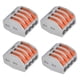 thumbnail image 5 of Bloque de terminales de conductor Pushin, 25 piezas, conectores de cable compactos de palanca de 4 vías, conector de cable de empalme, artesanía superior, 5 of 8