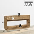 thumbnail image 3 of Prepac Natural Oak Simply Modern Entryway Table, Narrow Console Table with 3 Drawers, Media Console Table with Storage, 15.75"D x 60.25"W x 32"H, 3 of 17