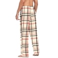 thumbnail image 3 of FORMRS Mens Pajama Pants with Pockets Cotton Sleepwear Lounge Bottoms Sizes S-2XL, Black Tartan, 3 of 7