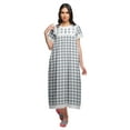 thumbnail image 1 of Moomaya Printed Sleepwear Cotton Ruffled Border Womens Maxi Nightdress, 1 of 5